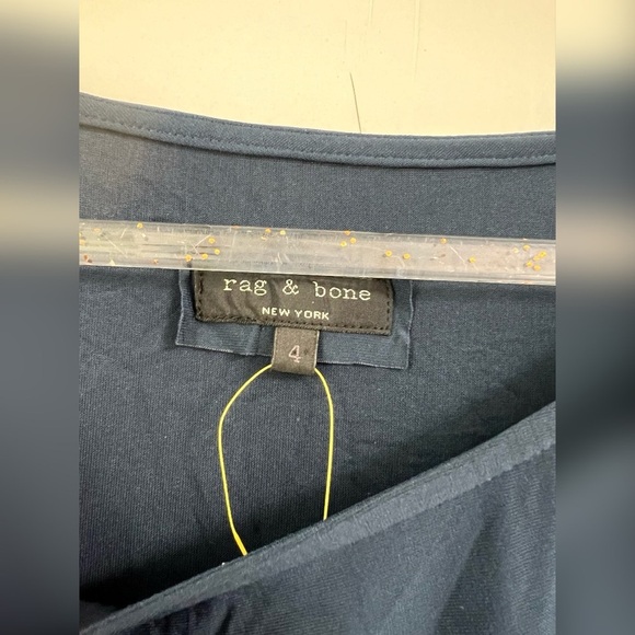 Rag & Bone Blue Silk blend dress Size 4 $358 LIKE NEW - Picture 2 of 3